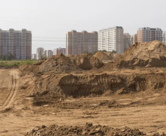 construction of a new modern road