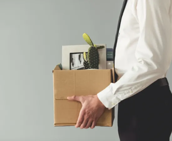 employee carrying box