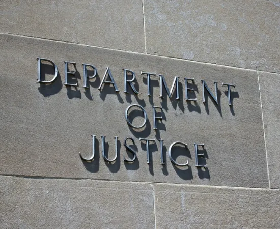department of justice sign
